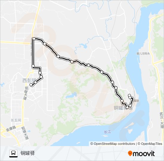 公交433路的线路图