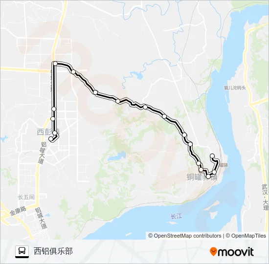 公交433路的线路图