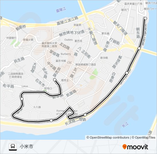 公交440路的线路图