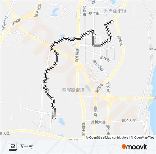 公交451路的线路图