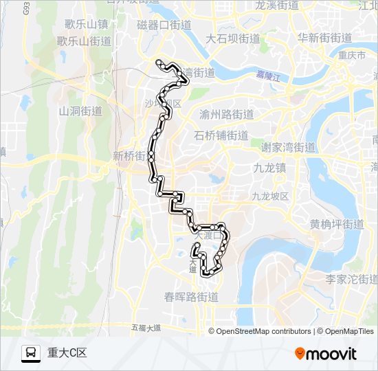 456路 bus Line Map