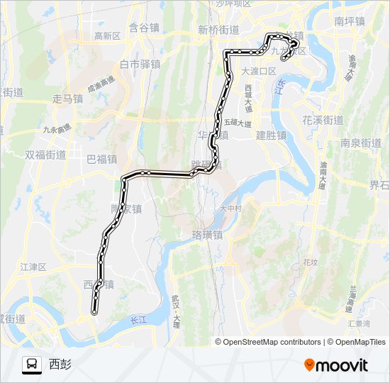 公交486路的线路图