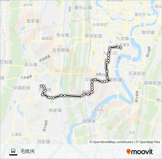 487路 Bus Line Map
