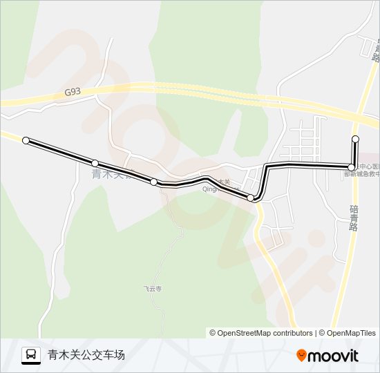 公交490路的线路图