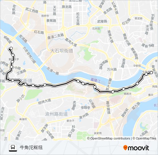 公交802路的线路图