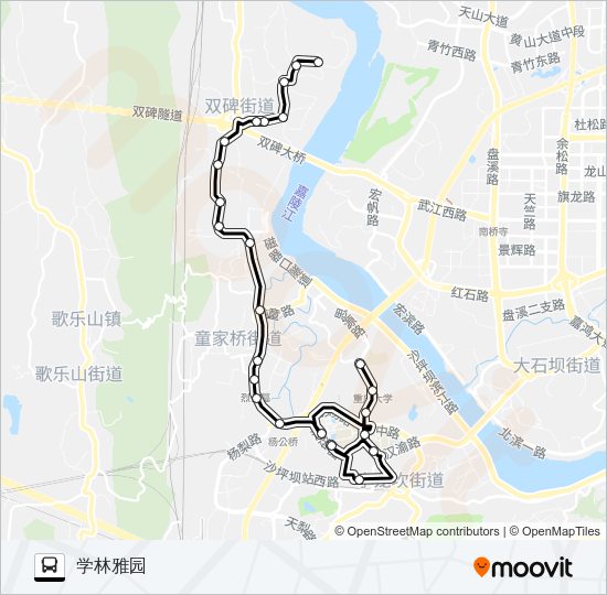 公交805路的线路图