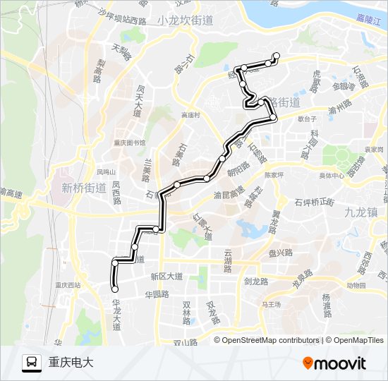 公交827路的线路图