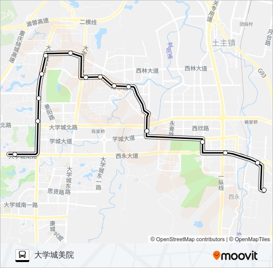 249路外环 bus Line Map