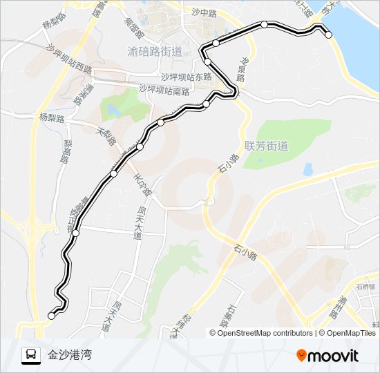280路区间 Bus Line Map