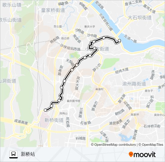 280路区间 Bus Line Map