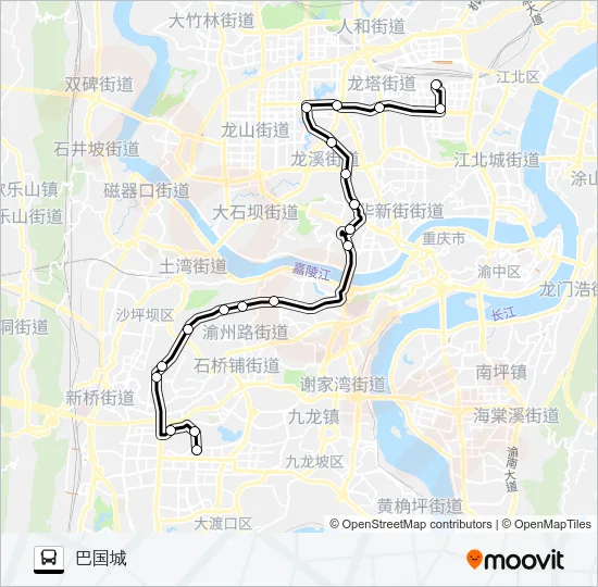 BRT路区间 Bus Line Map