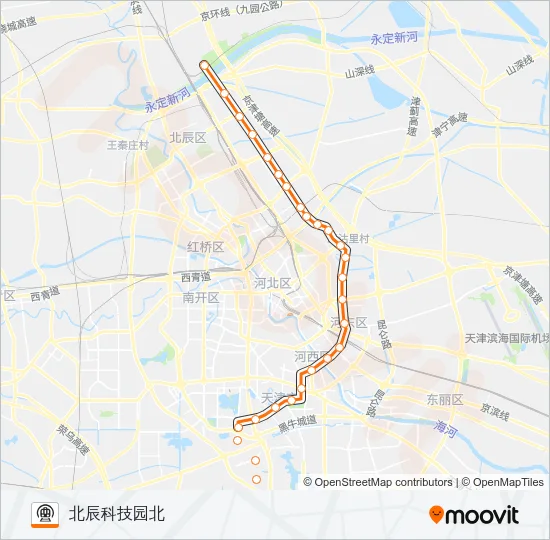 5号线 Metro Line Map