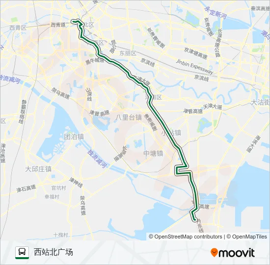 652快线路 Bus Line Map