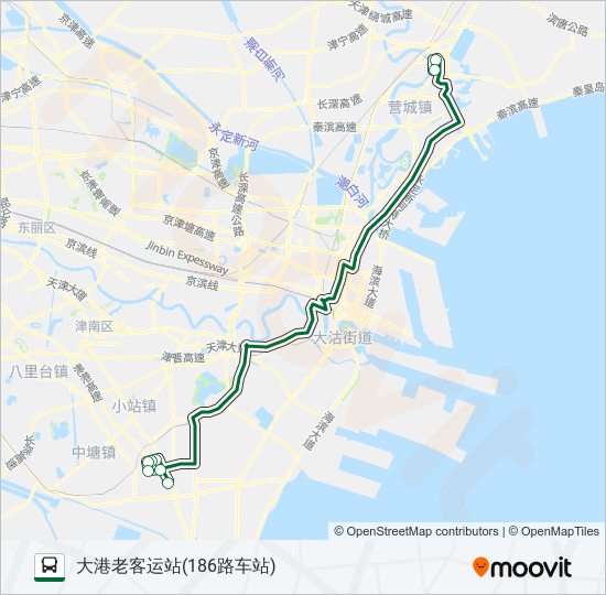 汉港线 bus Line Map