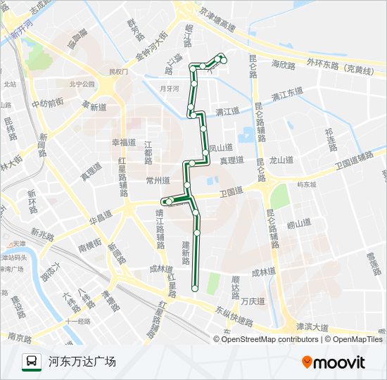 公交353路的线路图
