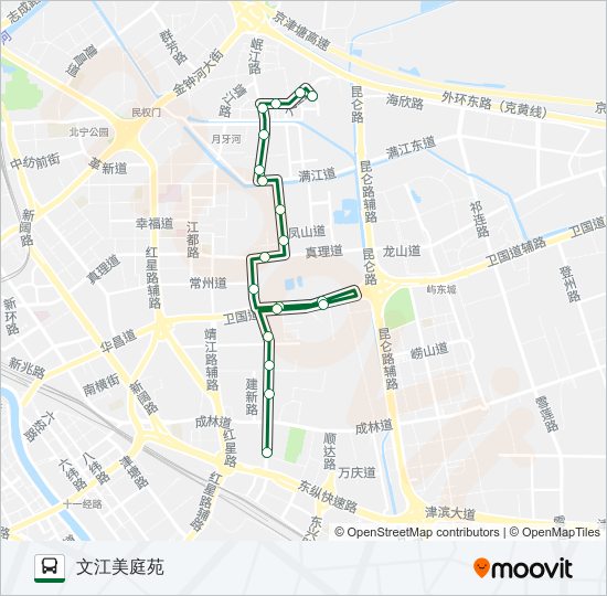 公交353路的线路图