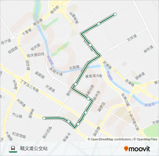 公交354路的线路图