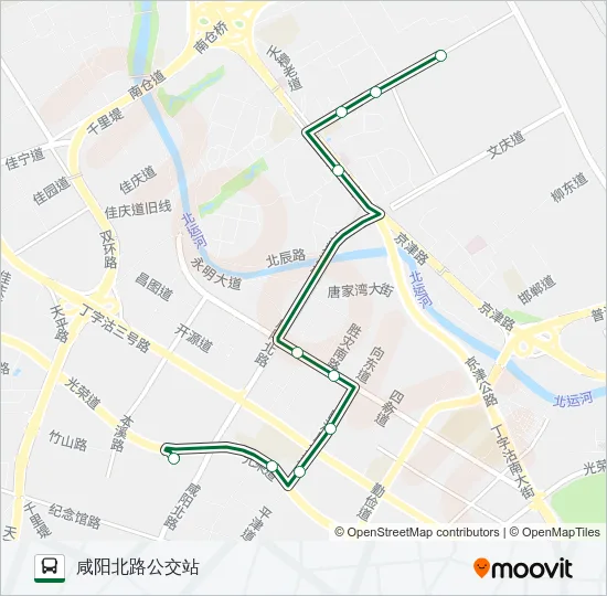 公交354路的线路图
