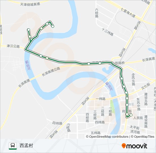 公交456路的线路图