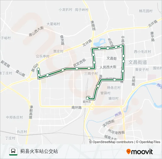 公交530路的线路图