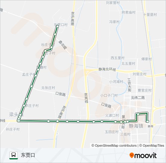 公交553路的线路图