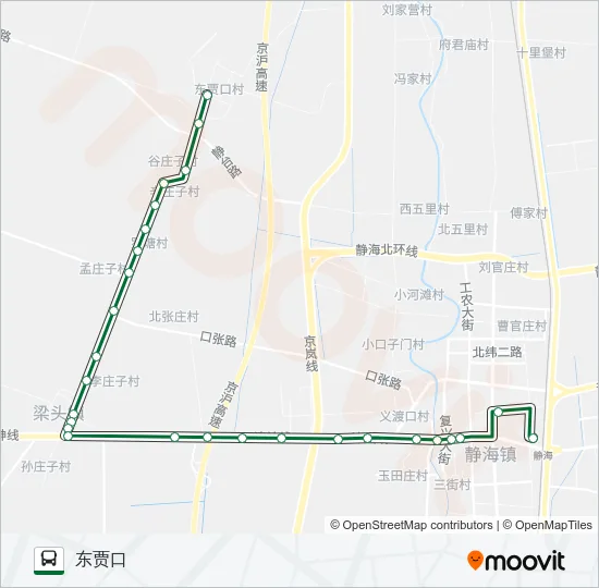 公交553路的线路图