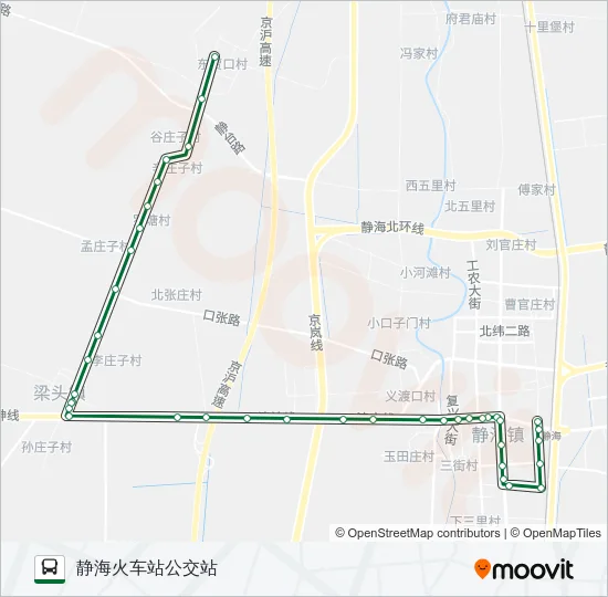 553路 Bus Line Map