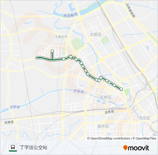 公交732路的线路图