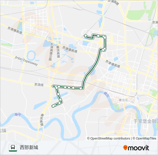 公交933路的线路图
