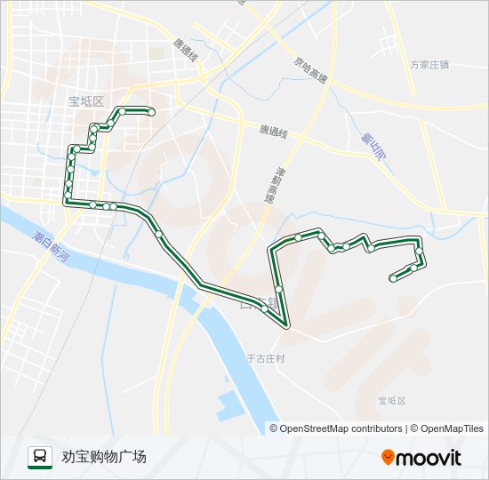 宝坻3路 bus Line Map