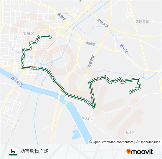 宝坻3路 Bus Line Map