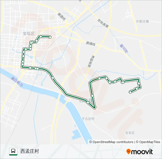 宝坻3路 Bus Line Map