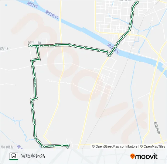 宝坻9路 Bus Line Map