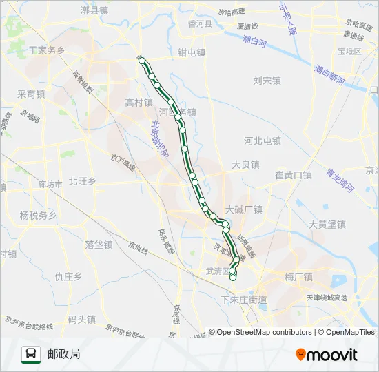 武清1路 Bus Line Map