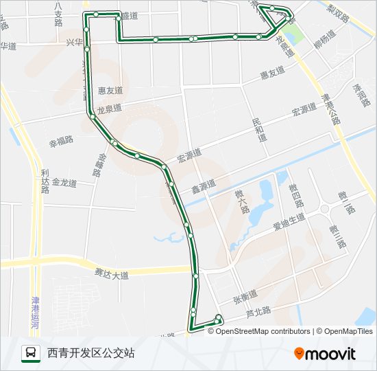 708环线 bus Line Map