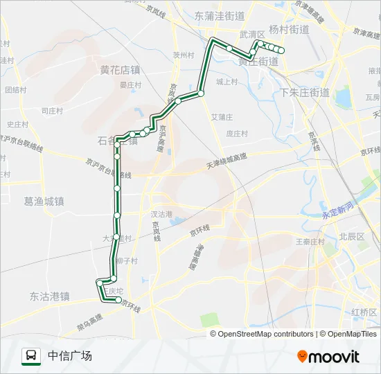 武清12路 Bus Line Map