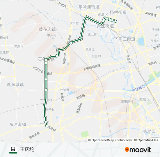 武清12路 Bus Line Map