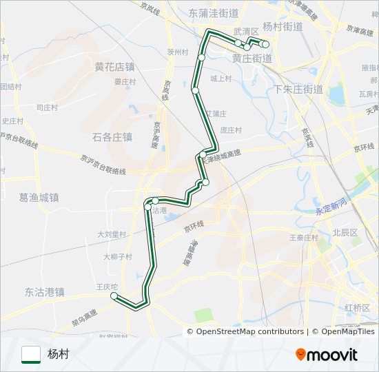 武清13路 bus Line Map