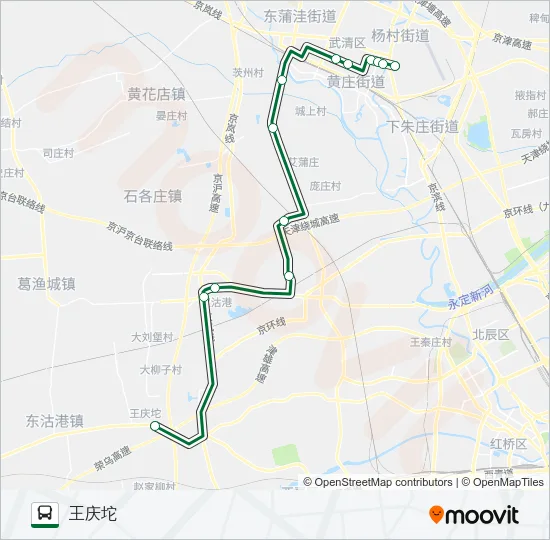 武清13路 Bus Line Map