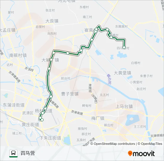 武清16路 Bus Line Map