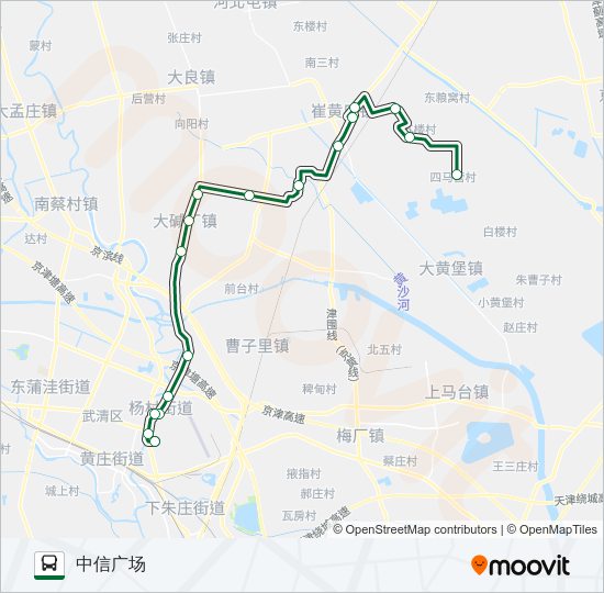 公交武清16路的线路图