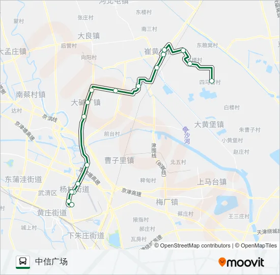 武清16路 Bus Line Map