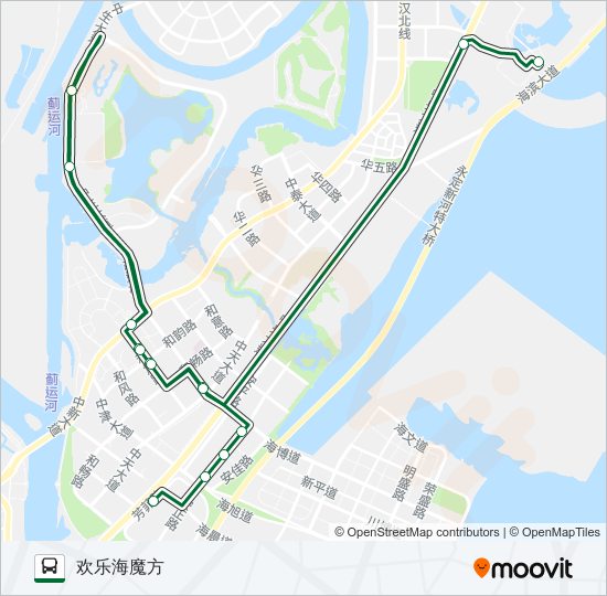 生态城3路 bus Line Map