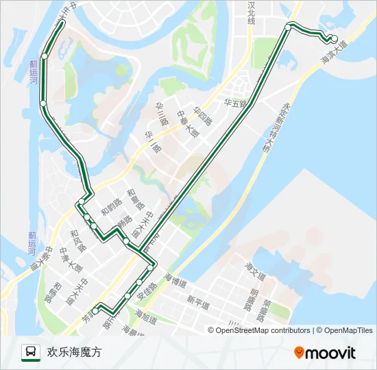 生态城3路 Bus Line Map