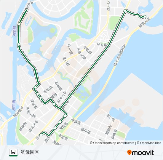 公交生态城3路的线路图