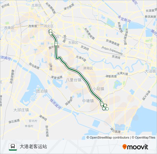 公交186快线路的线路图