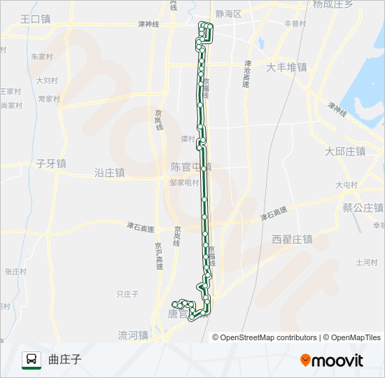 公交552区间路的线路图