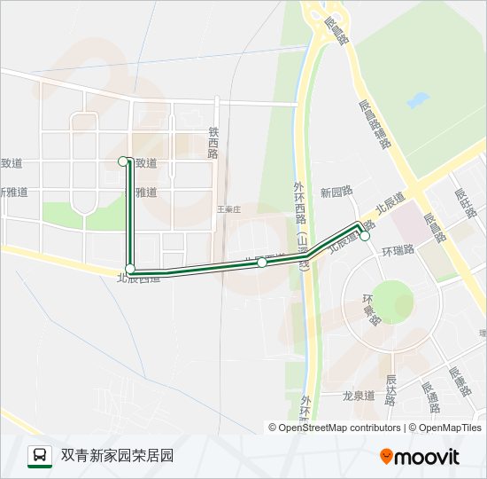 公交735区间路的线路图