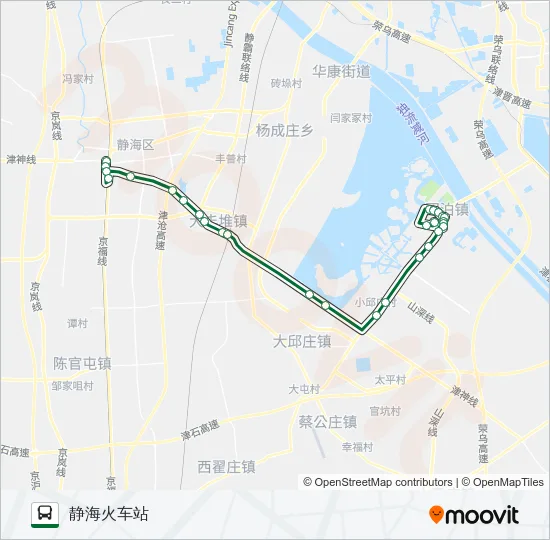 静海869路 Bus Line Map