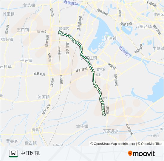 静海872线 bus Line Map